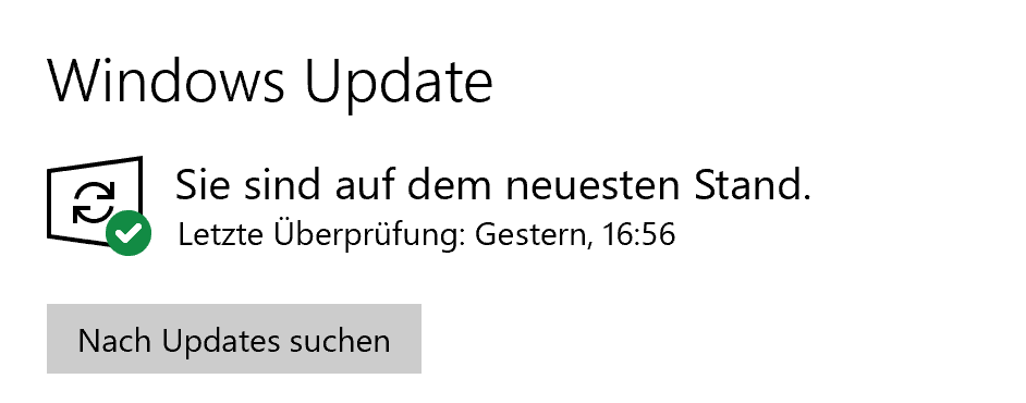 Screenshot der Windows-Update-Einstellung unter Windows 10